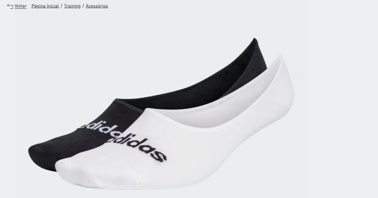 Meias Finas Linear ADIDAS 2 Pares_