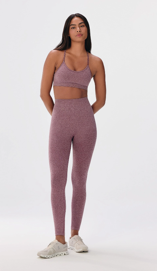 Calça Legging Feminina Rajada Sem Costura_