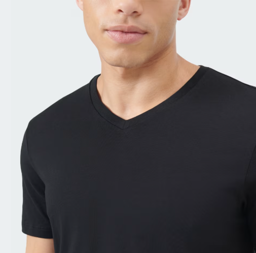 Camiseta Active Flex de algodão com Gola em V_