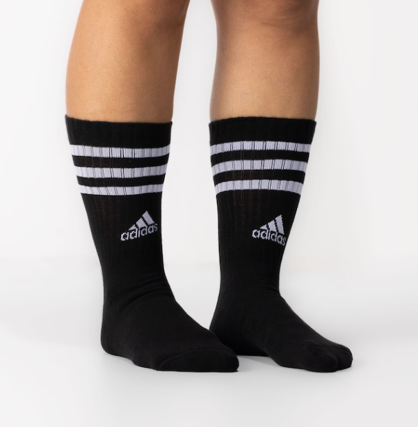 Kit Meia Adidas 3 Listras 3 Pares Unissex_