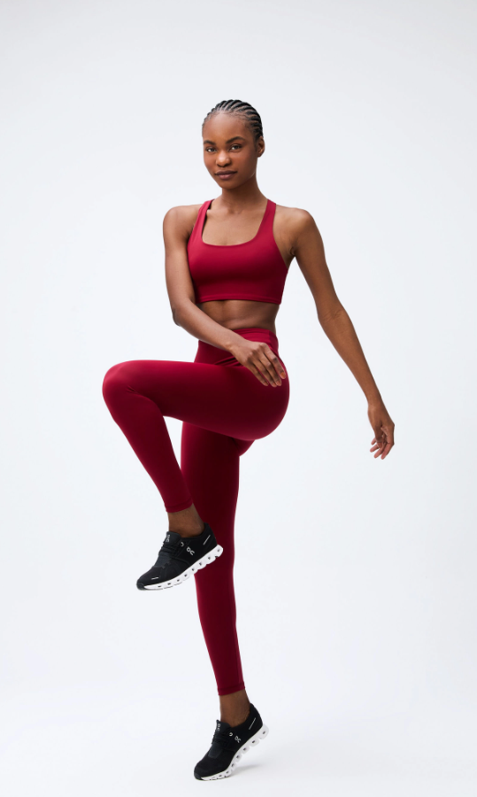 Calça Legging Esportiva Feminina Com Fio Lycra_