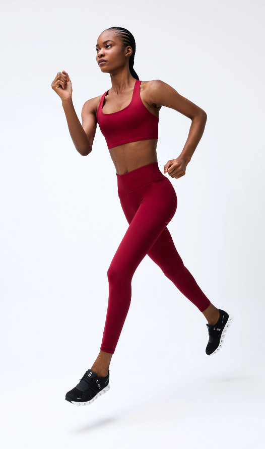 Calça Legging Esportiva Feminina Com Fio Lycra_