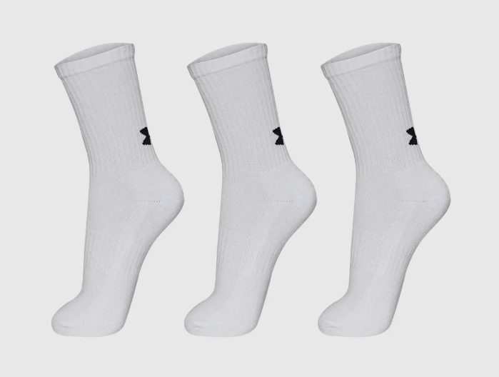 Meia Under Armour Core Cotton Cano Alto - Pacote com 3 pares_