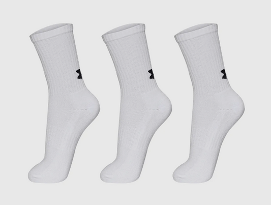Meia Under Armour Core Cotton Cano Alto - Pacote com 3 pares_