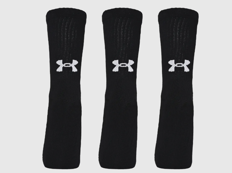 Meia Under Armour Core Cotton Cano Alto - Pacote com 3 pares_