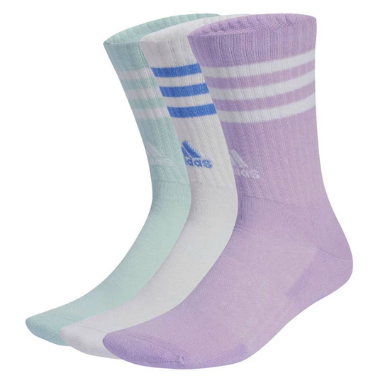 Kit Meia Adidas 3 Listras 3 Pares Unissex_