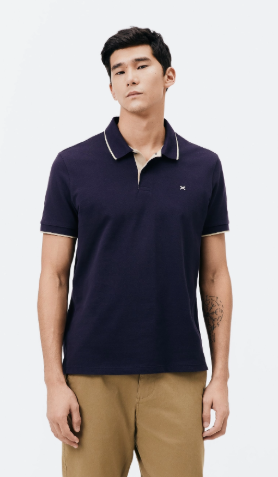 Camisa Polo Básica Masculina Em Piquet Com Bordado_