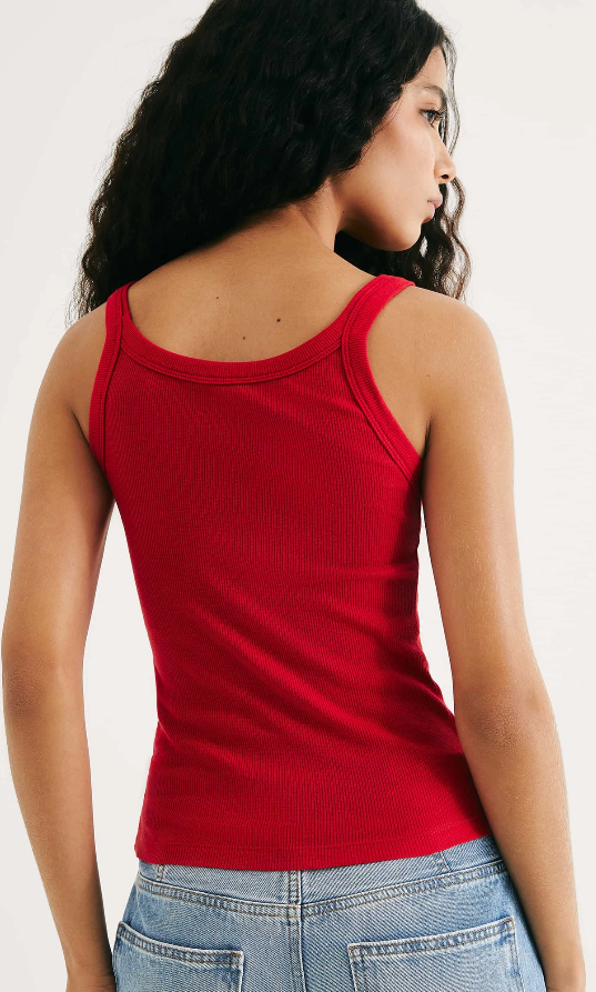 Regata Básica Feminina Slim Rib_