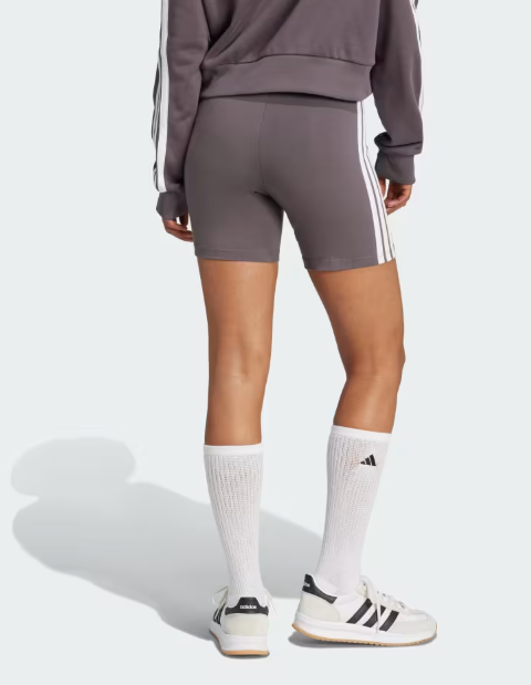 Shorts Cintura Alta Essentials Com 3 Listras_