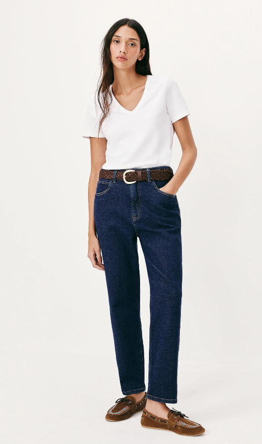 Blusa básica feminina slim decote v_