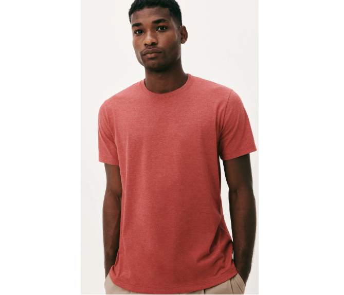 Camiseta Masculina Comfort Em Malha Flamê