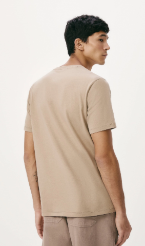 Camiseta básica masculina world com bordado