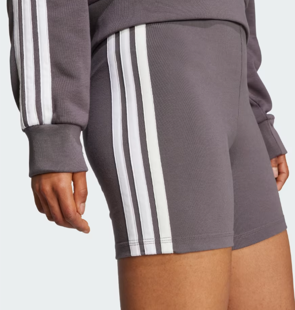 Shorts Cintura Alta Essentials Com 3 Listras_