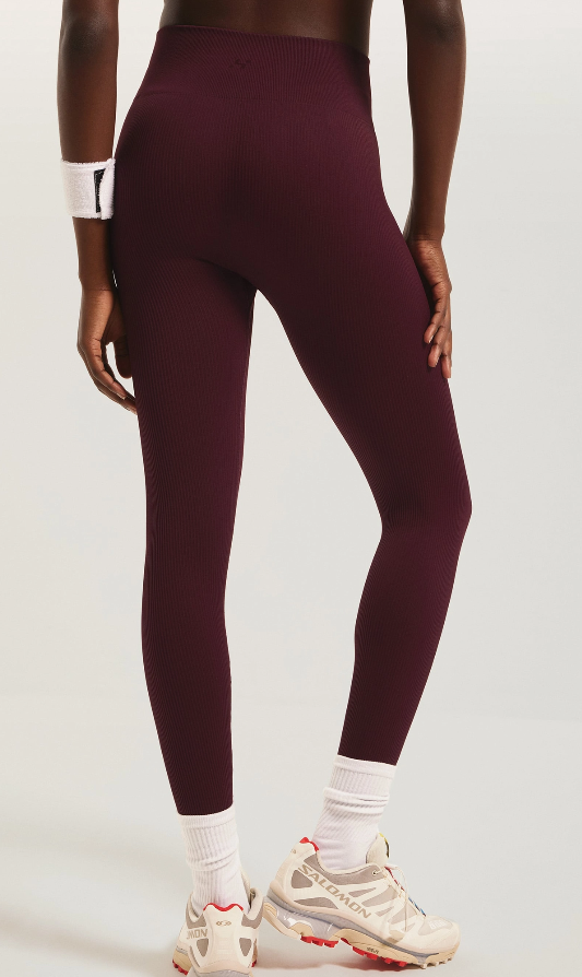 Calça Legging Feminina Canelada Sem Costura_