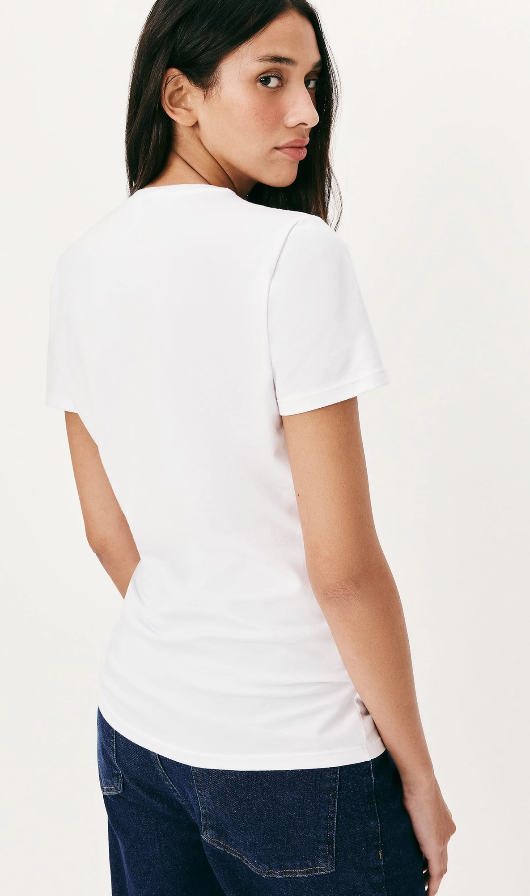 Blusa básica feminina slim decote v_