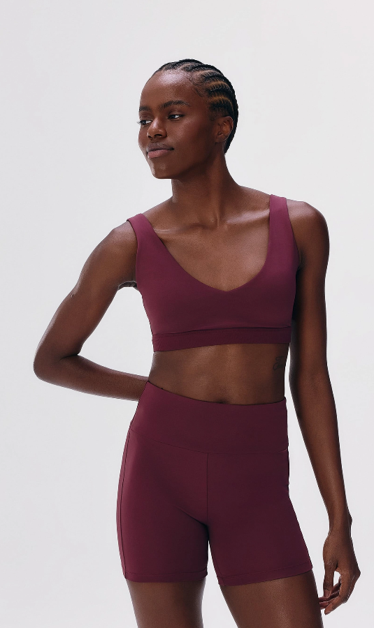 Bermuda Esportiva Feminina Biker Com Texturas_