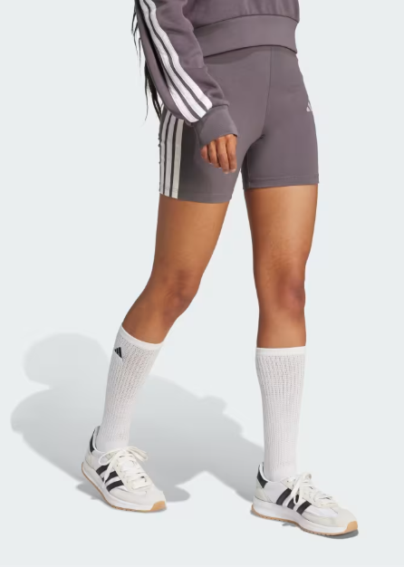 Shorts Cintura Alta Essentials Com 3 Listras_