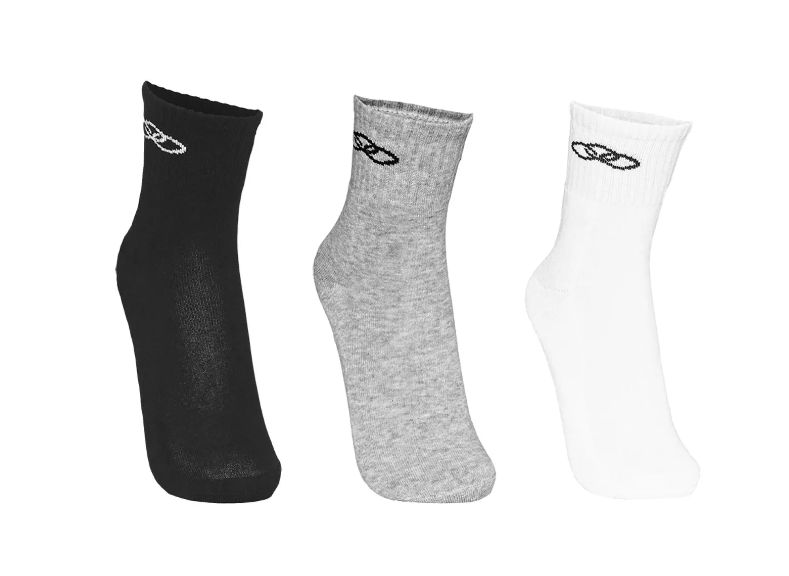 Meia Olympikus Cano Curto pacote c/ 3 pares Masculino_