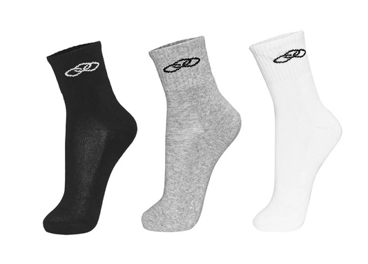 Meia Olympikus Cano Médio pacote c/ 3 pares Masculino_