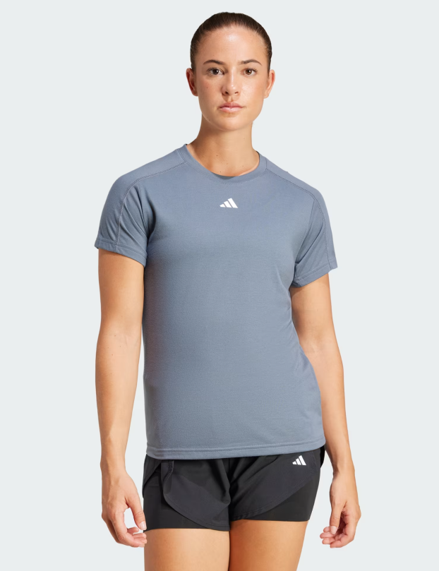 Camiseta Gola Careca AEROREADY Train Essentials Minimal Branding_