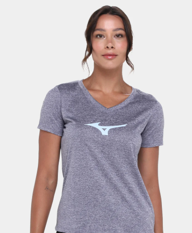 Camiseta de Corrida Feminina Mizuno Big Logo_
