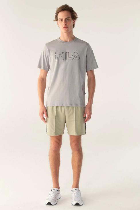Camiseta Fila Regular Letter Outline Masculina
